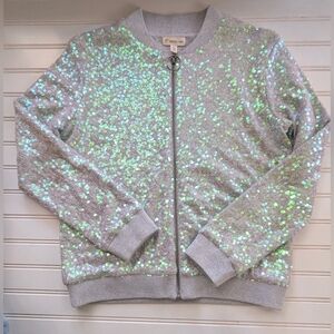 NWOT Tucker+ Tate sequin zip up jacket